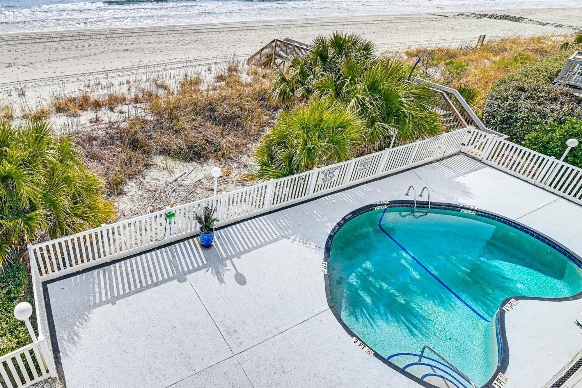 On-The-Beach Escape Oceanfront In Surfside! Myrtle Beach Ngoại thất bức ảnh
