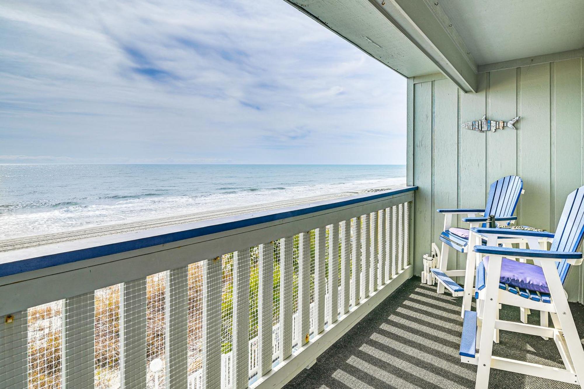 On-The-Beach Escape Oceanfront In Surfside! Myrtle Beach Ngoại thất bức ảnh